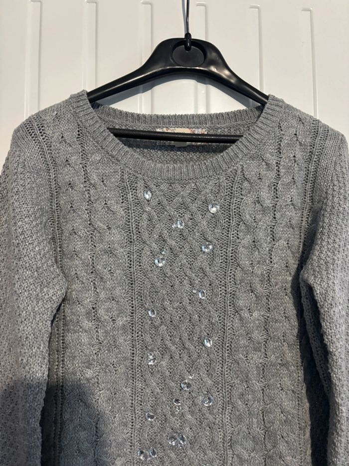 Pull Gris Sequins 16 ans - photo numéro 6
