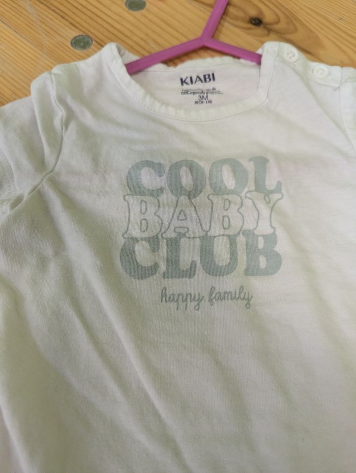 Lot 2 t-shirts 3 mois - photo numéro 3