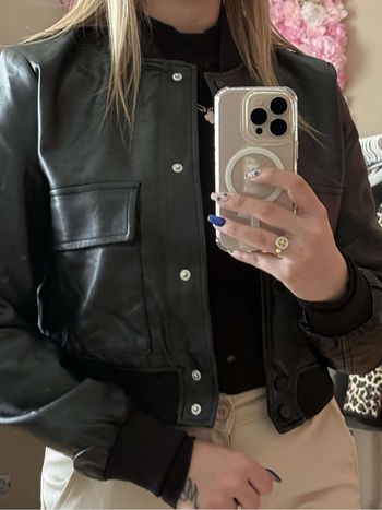 Veste similicuir roxana