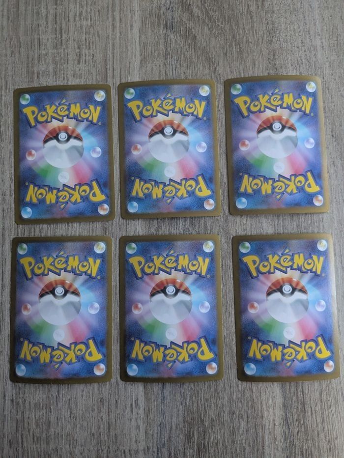 Lot Pokémon Jap Évoli + évolutions + Dracaufeu – 6 cartes brillantes – NM sortie de booster - photo numéro 2