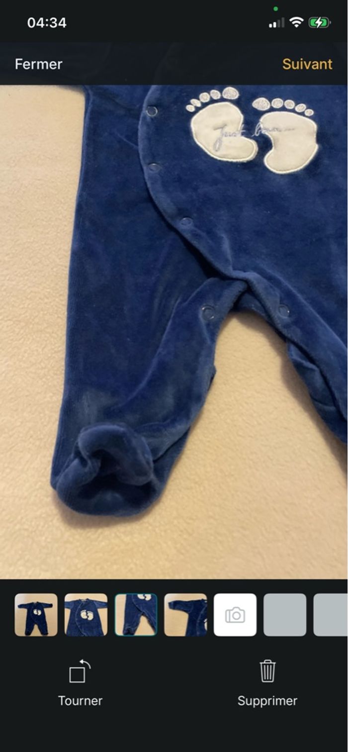 Pyjama, maman, taille zéro mois 100 % coton - photo numéro 3