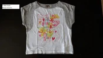 T-shirt fille 4 ans