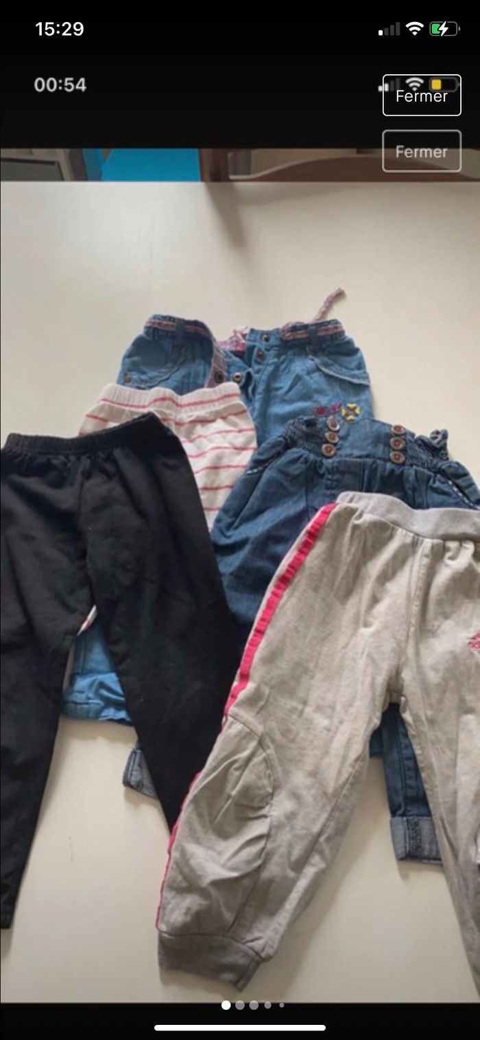 Lot pantalon/legging fille - photo numéro 2