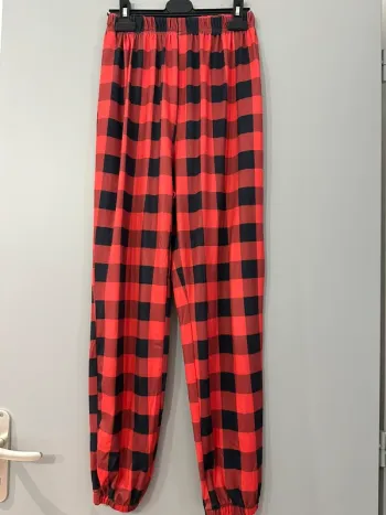 Bas de pyjama à carreaux taille S