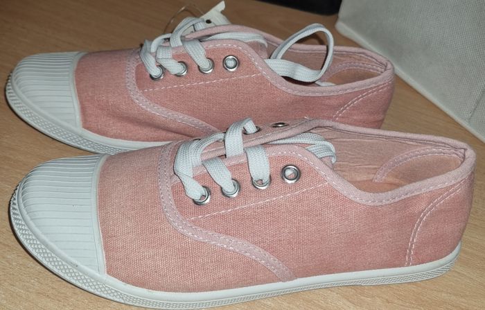 Chaussure à lacets Rose Pâle - photo numéro 5