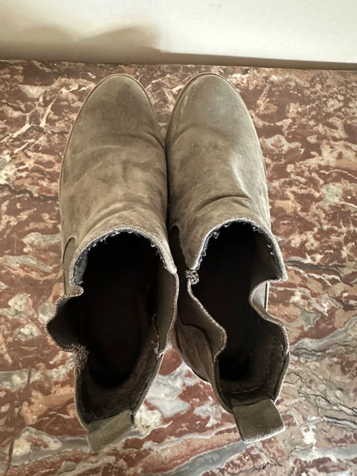 Bottines en daim vert 38 Marco Tozzi - photo numéro 4