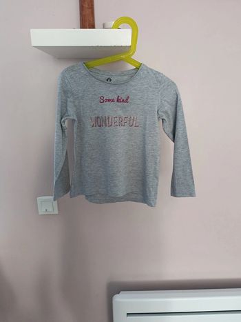 Tee shirt manches longues fille 5 ans