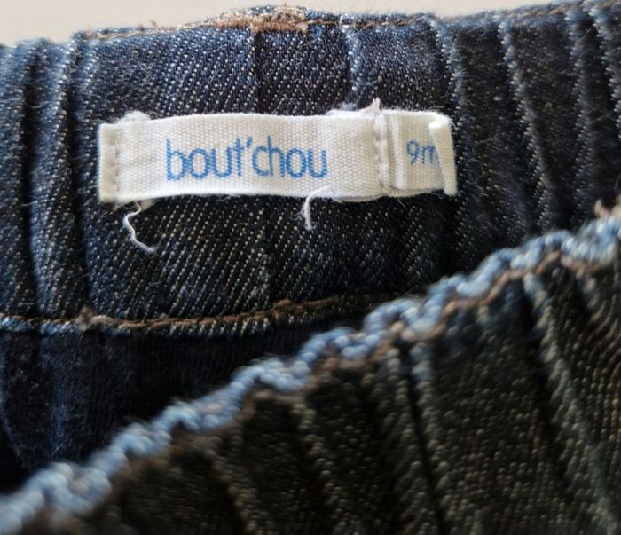 Pantalon Jeans bleu Bout'Chou 9 mois - photo numéro 2