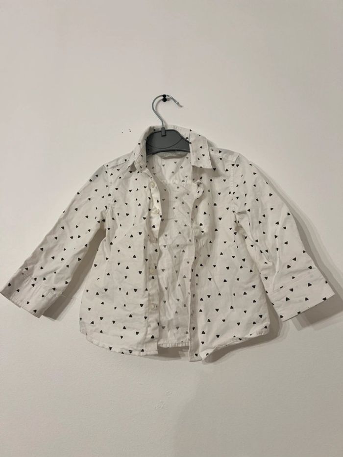 Chemise blanche triangle