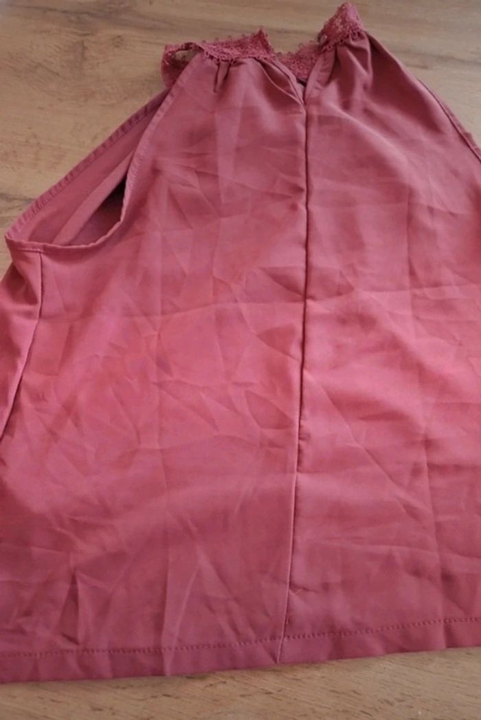 T-shirt femme M rose ras de cou - photo numéro 4