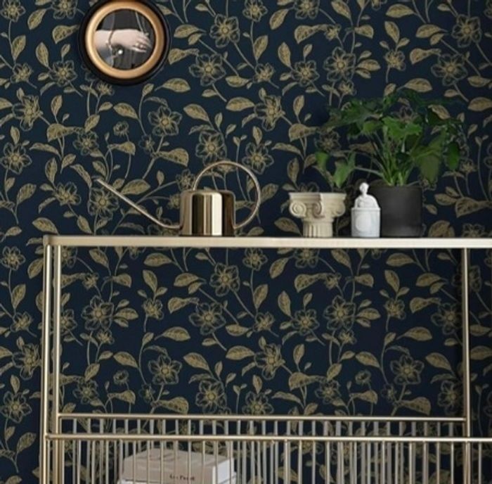 Lot 2 Papier peint autocollant mur et meuble fleur - photo numéro 2