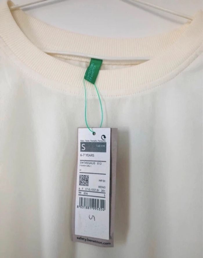 Pull léger benetton fille NEUF avec étiquette 6 ans 7 ans - photo numéro 4