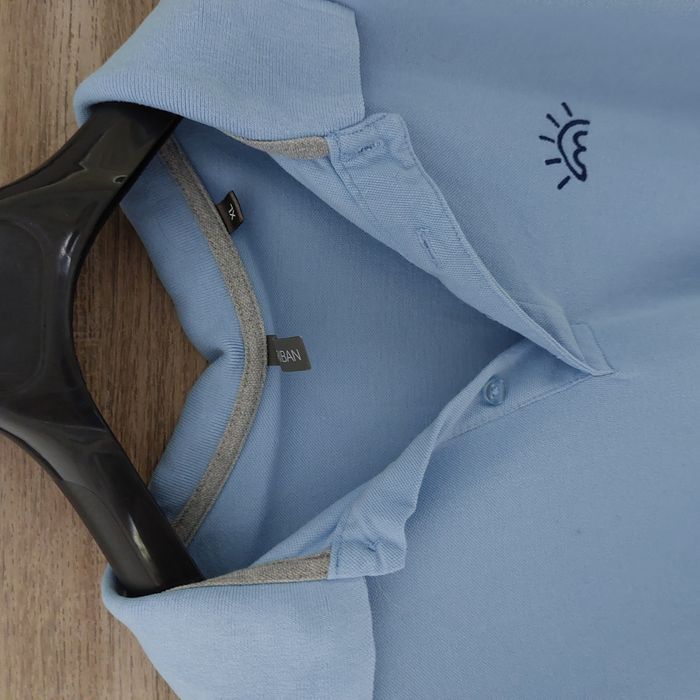 Polo -teeshirt homme bleu gris - photo numéro 3