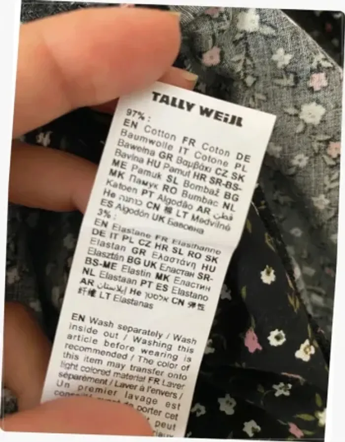 Robe fleurie avec ouvertures noire Tally Weijl - photo numéro 8
