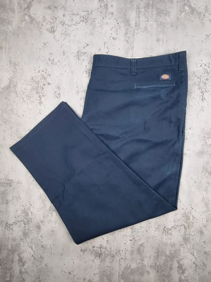 Chino oversize Dickies bleu marine – Taille 54x30 Hommes (mesures en photos)