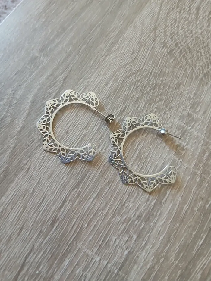 Boucle d oreille creole argent 925