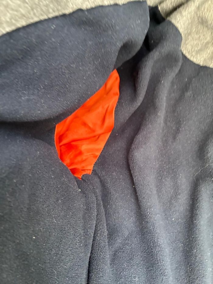 Manteau Hiver Gris capuche amovible garçon 3 ans Okaidi polaire intérieur - photo numéro 6