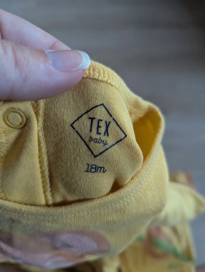 Pyjama singe jaune Tex Léger coton Tex - photo numéro 3