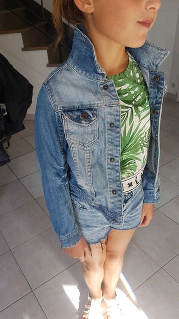 Veste jean h&m t 7 8 ans