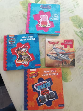 Lot 4 livres puzzles