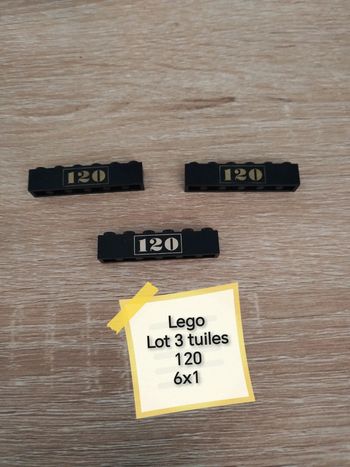 Lego systèm lot 3 tuiles 120