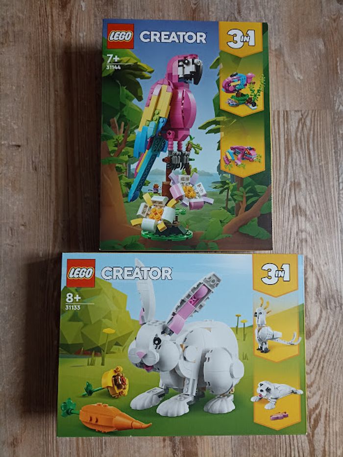 LOT 2 boîtes Lego 🧱 Creator 31144 + 31133 NEUF
