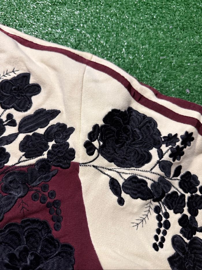 Adidas Originals X ASOS - Veste de survêtement à fleurs brodées - Babeurre / Taille S - photo numéro 5