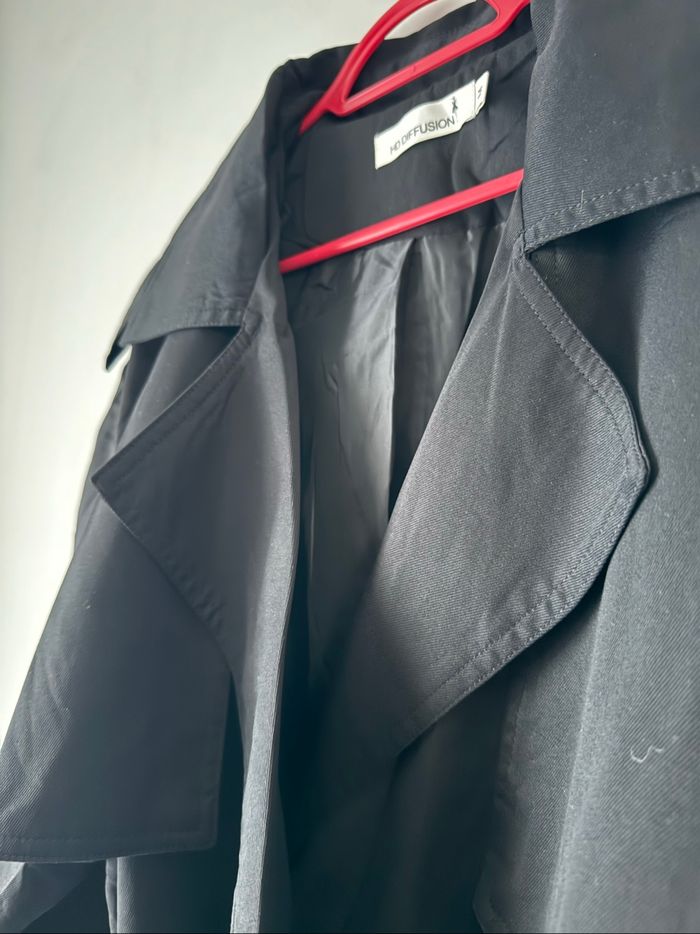 🧥 trench noir - femme - taille M - HD diffusion - neuf sans étiquette - photo numéro 9