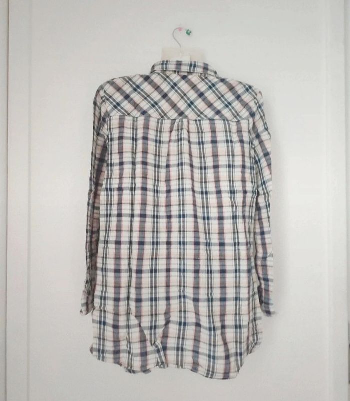 Chemise longues a carreaux femme c - photo numéro 2