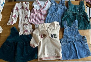 Lot 14 robes bébé fille 3-6 mois