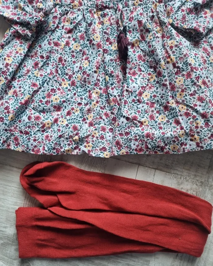 Ensemble sergent major robe 9 ans et collant - photo numéro 2