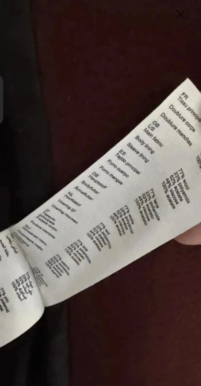 Manteau bordeaux Claudie Pierlot – Neuf avec étiquette – Taille XL - photo numéro 12