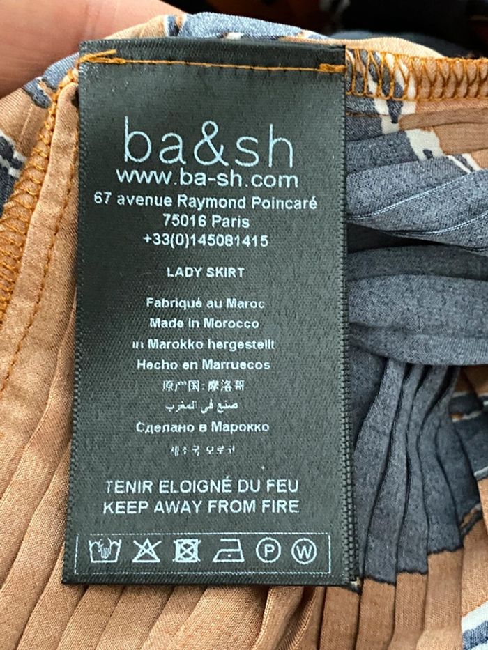 Jupe Midi Plissée Ba&sh Modèle Kiko Taille 40 - photo numéro 13