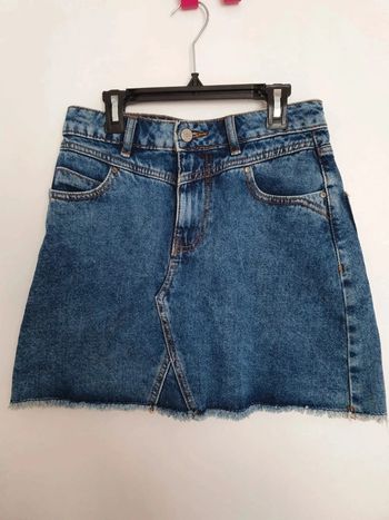 Jupe courte jeans denim bleu creeks taille XS 34