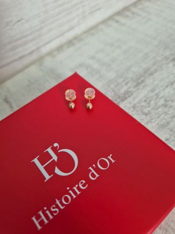 Boucles d'oreilles Or rose 375/1000 boule 4MM