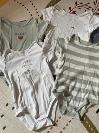 Lot 5 bodies manches courtes