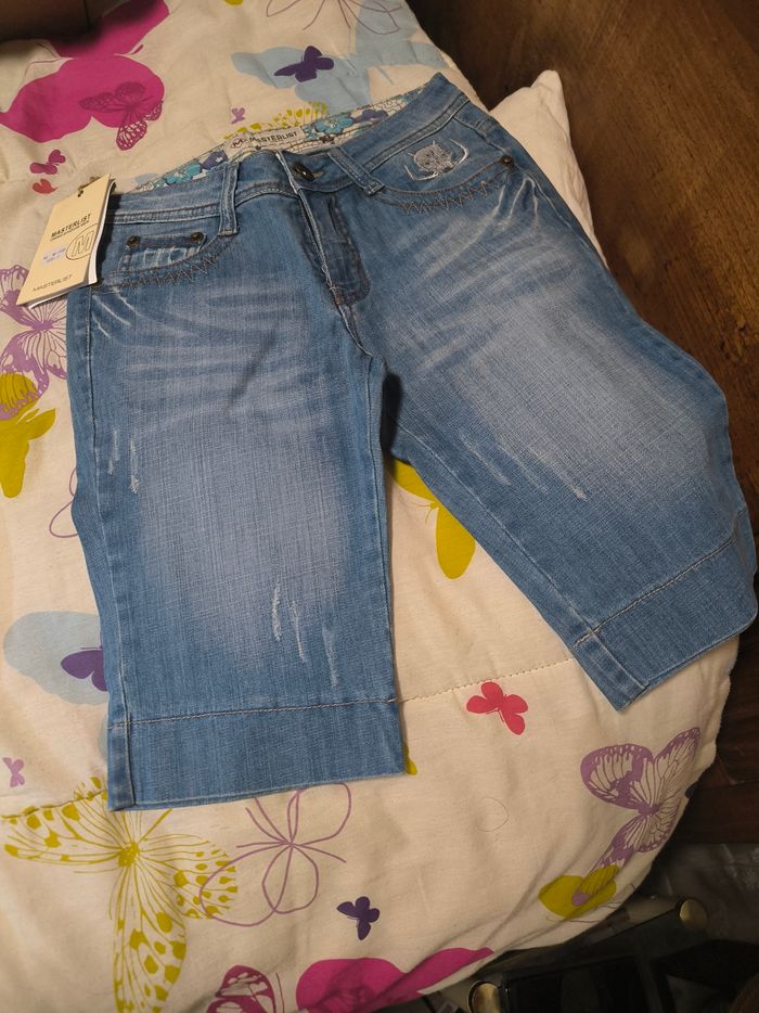 Pantacourt en jeans femme - photo numéro 2