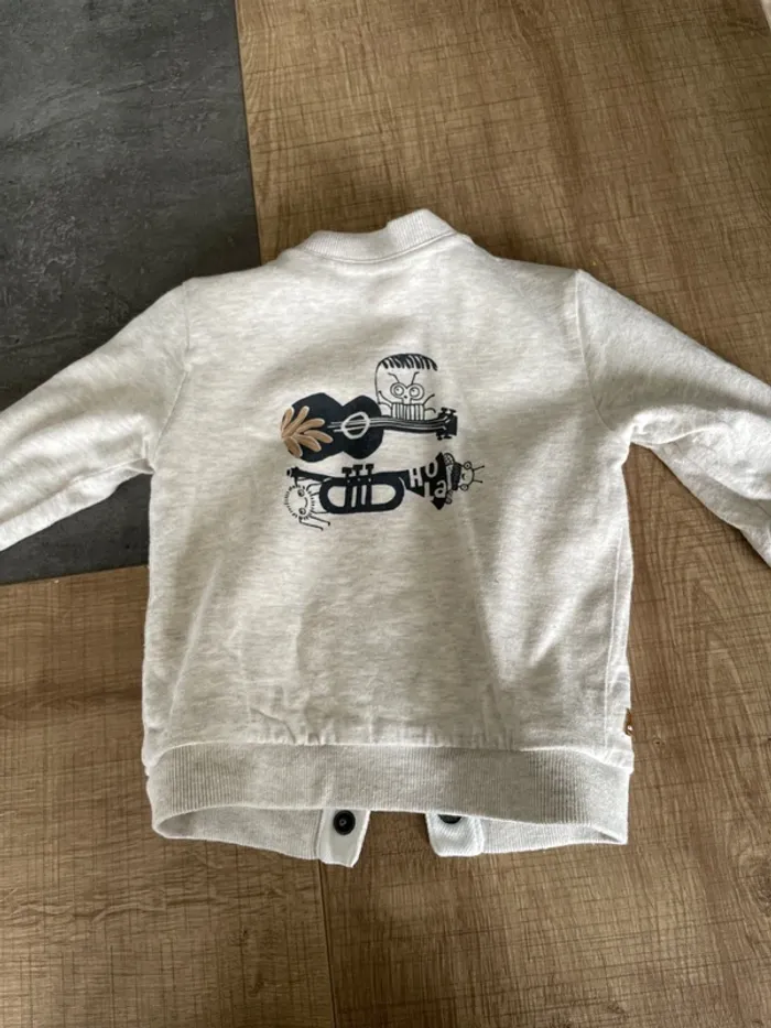 Veste réversible musique catimini 12mois - photo numéro 5