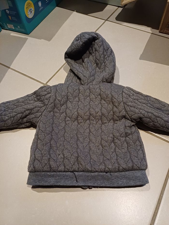 Sweat zippé a capuche 9 mois Tissaïa - photo numéro 5