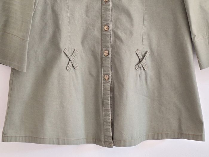 Chemise/surchemise couleur unie, stylée - photo numéro 3