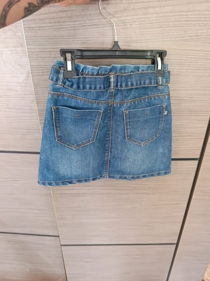 Jupe jeans okaidi 8 ans - photo numéro 2