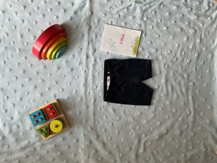 cycliste bleu marine taille élastique mes petits cailloux 3 mois