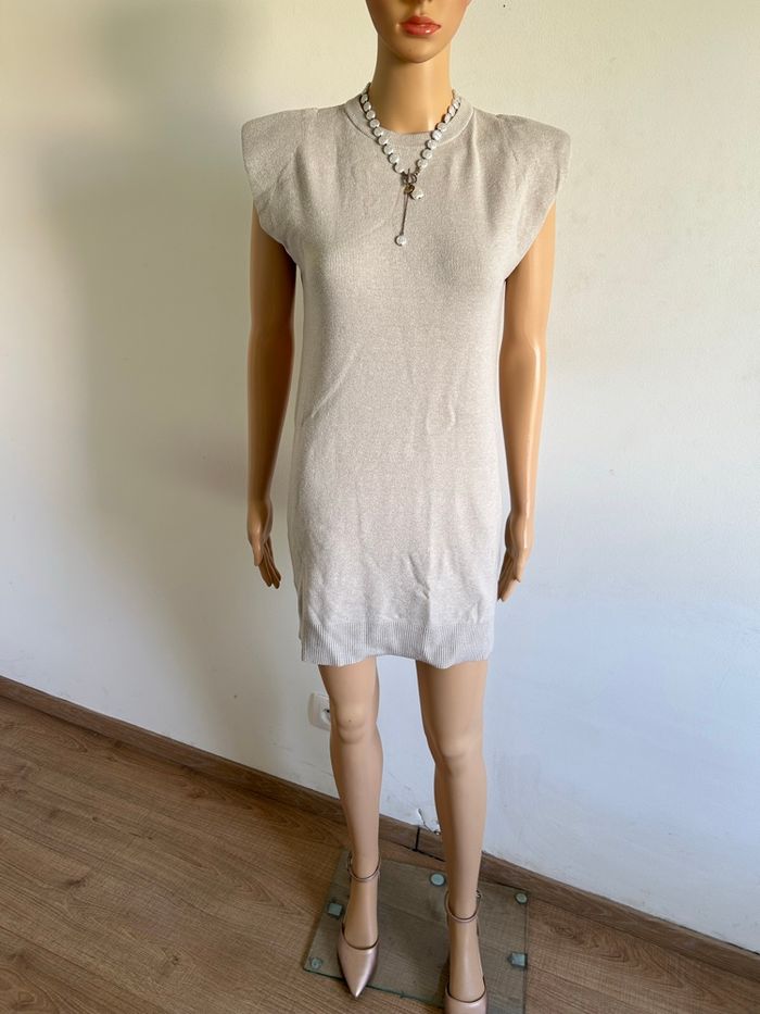 Robe pull beige sans manches Morgan taille S TBE - photo numéro 3