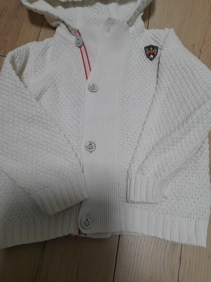 Gilet blanc 24 mois - photo numéro 2