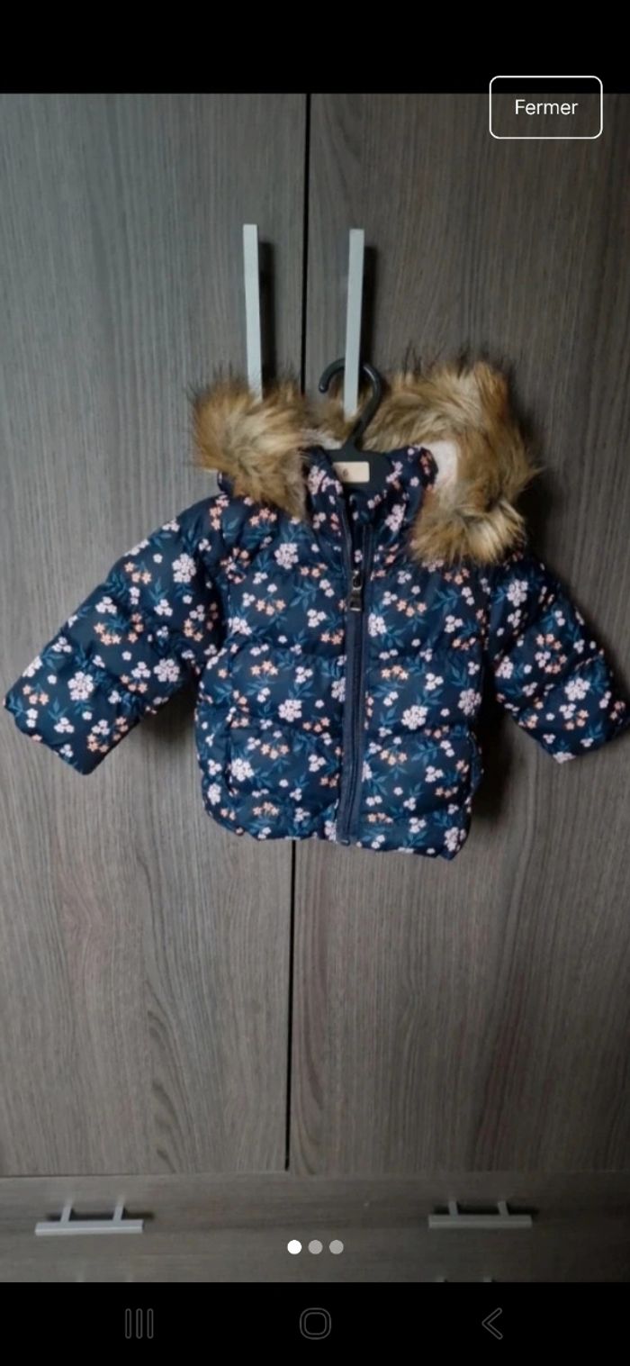 Manteau fleuri 6M