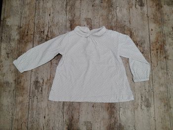 Joli t-shirt fille col claudine taille 24 mois