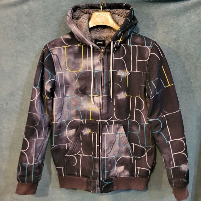 Veste à Capuche Doublé - Rip Curl 🧥 Taille S - Logo Brodé