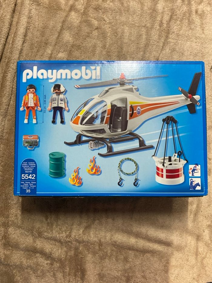 Playmobil - 5542 Hélicoptère Bombardier d'eau neuf - photo numéro 2