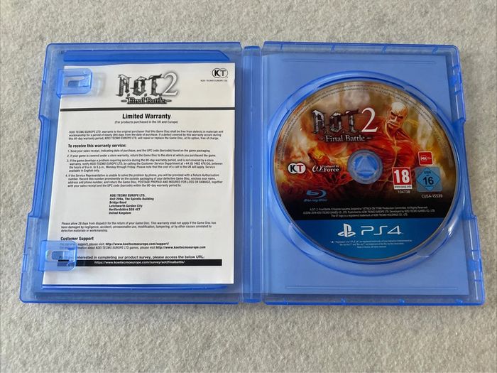 A.O.T. 2 Final Battle Jeu PS4 Complet FR - photo numéro 2