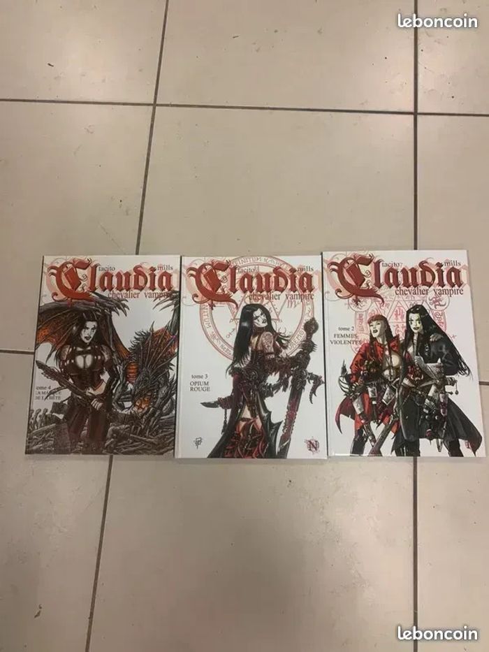 Claudia chevalier vampire lot de 3 bd tome 2.3.4